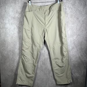 The North Face Pants Mens Size 40‎ Beige Khaki Nylon Outdoor Hiking Pockets